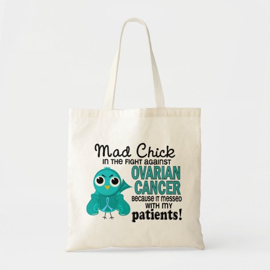 Mad Chick 2 Patiënten Ovariumkanker Tote Bag (Voorkant)