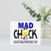 Mad Chick Amyotrophic Laterale sclerose Briefkaart (Staand voorkant)