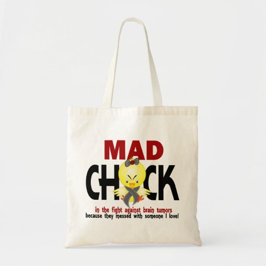 Mad Chick in de brandtrap Tote Bag (Voorkant)