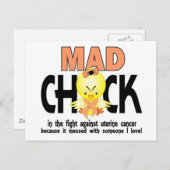 Mad Chick in de strijd tegen baarmoederhalskanker Briefkaart (Voorkant / Achterkant)