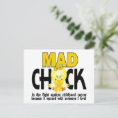 Mad Chick in de strijd tegen kinderkanker Briefkaart (Staand voorkant)