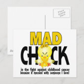 Mad Chick in de strijd tegen kinderkanker Briefkaart (Voorkant / Achterkant)