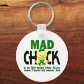 Mad Chick in de strijd tegen nierziekte Sleutelhanger (Voorkant)