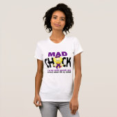 Mad Chick Pancreatic Cancer Husband T-shirt (Voorkant volledig)