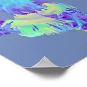 Mad Chicken Lady Funny Rooster Slogan Poster (Hoek)