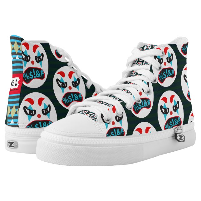 Mad Clown Face High Top Schoenen (Paar)