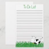 Mad Cow Stationery om Sjabloon aan te bieden Briefpapier (Voorkant / Achterkant)