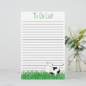 Mad Cow Stationery om Sjabloon aan te bieden Briefpapier (Staand voorkant)