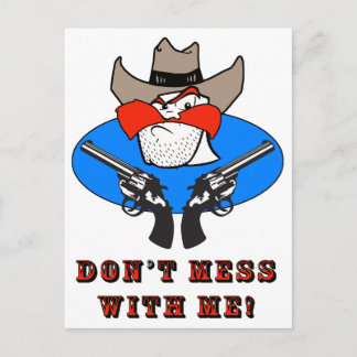 Mad Cowboy Funny Humor Illustratie Briefkaart