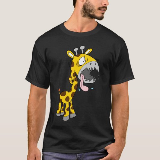 Mad Crazy Insane Angry Giraffe Shirt (Voorkant)