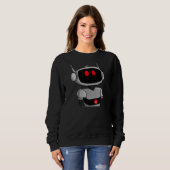 Mad Crazy Robot NFT Artwork Digitale Robotica AI Trui (Voorkant volledig)