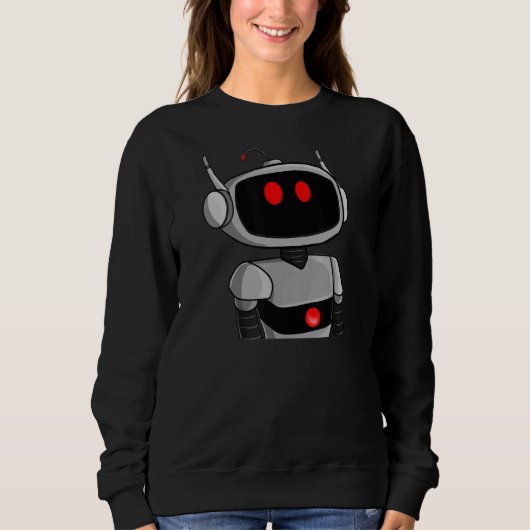 Mad Crazy Robot NFT Artwork Digitale Robotica AI Trui (Voorkant)