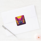 Mad Creature Vierkante Sticker (Envelop)