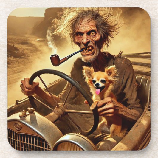 MAD DESERT DRIVER #3 IN SERIE. BIER ONDERZETTER (Voorkant)