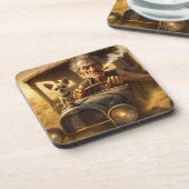 MAD DESERT DRIVER #4 IN SERIE. BIER ONDERZETTER (Linkerzijde)