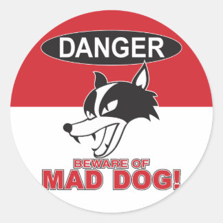 MAD DOG シール001 RONDE STICKER