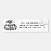 Mad Dog Bumpersticker (Voorkant)