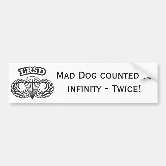 Mad Dog Bumpersticker 3 (Voorkant)