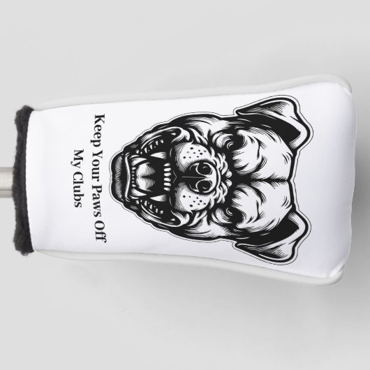   Mad Dog Fun-Loving Golfer Golfheadcover (Voorkant)