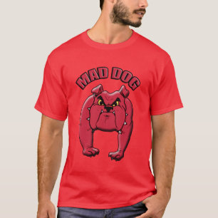 Mad Dog Mannen Red T T-shirt