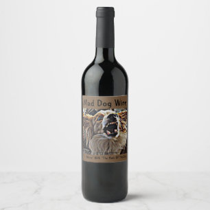 MAD DOG WINE 2 WIJN ETIKET