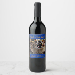 MAD DOG WINE 3 WIJN ETIKET