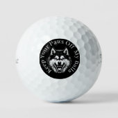Mad Dog Wolf Golfers Golfballen (Voorkant)
