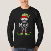 Mad Elf Group Kerstmis Pajama Partij T-shirt (Voorkant)