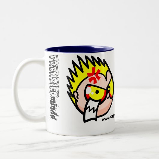 MAD en CRAZY in uw dienst! Tweekleurige Koffiemok (Links)