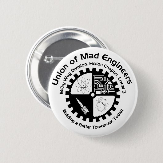 Mad Engineers Button (Voorkant /achterkant)