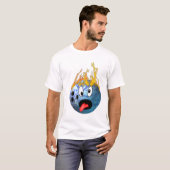 Mad Flaming Bowling Ball T-shirt (Voorkant volledig)