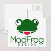 Mad Frog Design Briefkaart (Voorkant / Achterkant)
