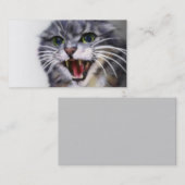 Mad Grey Cat Visitekaartjes (Voorkant / Achterkant)