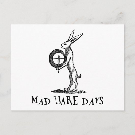 Mad Hare Days Briefkaart (Voorkant)