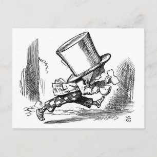 Mad Hatter aan het werk Briefkaart
