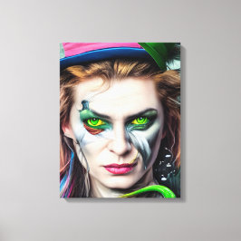 Mad Hatter AI Afdrukken van kunstcanvas gegenereer
