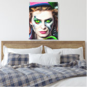 Mad Hatter AI Afdrukken van kunstcanvas gegenereer (Insitu (Slaapkamer))