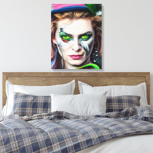 Mad Hatter AI Afdrukken van kunstcanvas gegenereer (Insitu (Slaapkamer))