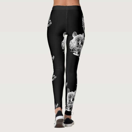 Mad Hatter Alice Black Leggings (Achterkant)