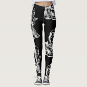 Mad Hatter Alice Black Leggings (Voorkant)