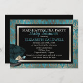 Mad Hatter Alice in het Vrijgezellenfeest van Wond Kaart (Voorkant / Achterkant)