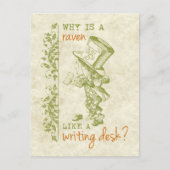 Mad Hatter, Alice in Wonderland Briefkaart (Voorkant)