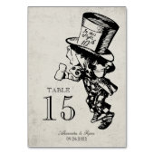  Mad Hatter Alice In Wonderland Bruiloft Kaart (Voorkant)