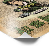 Mad Hatter, Alice in Wonderland, citaat  kunst Foto Afdruk (Hoek)