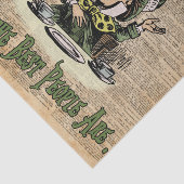 Mad Hatter, Alice in Wonderland, citaat kunst Tissuepapier (Detail)