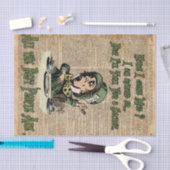 Mad Hatter, Alice in Wonderland, citaat kunst Tissuepapier (Craft)