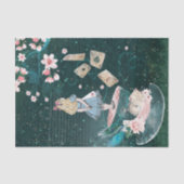 Mad Hatter Alice in Wonderland Collage Decoupage Tissuepapier (Voorkant)