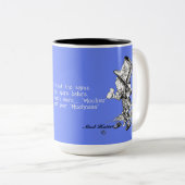 Mad Hatter Alice in Wonderland Muchier Muchness Tweekleurige Koffiemok (Voorkant rechts)