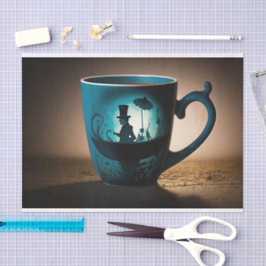 Mad Hatter Alice in Wonderland ontkoppeling Tissuepapier (Craft)