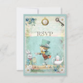 Mad Hatter Alice in Wonderland RSVP (Voorkant)